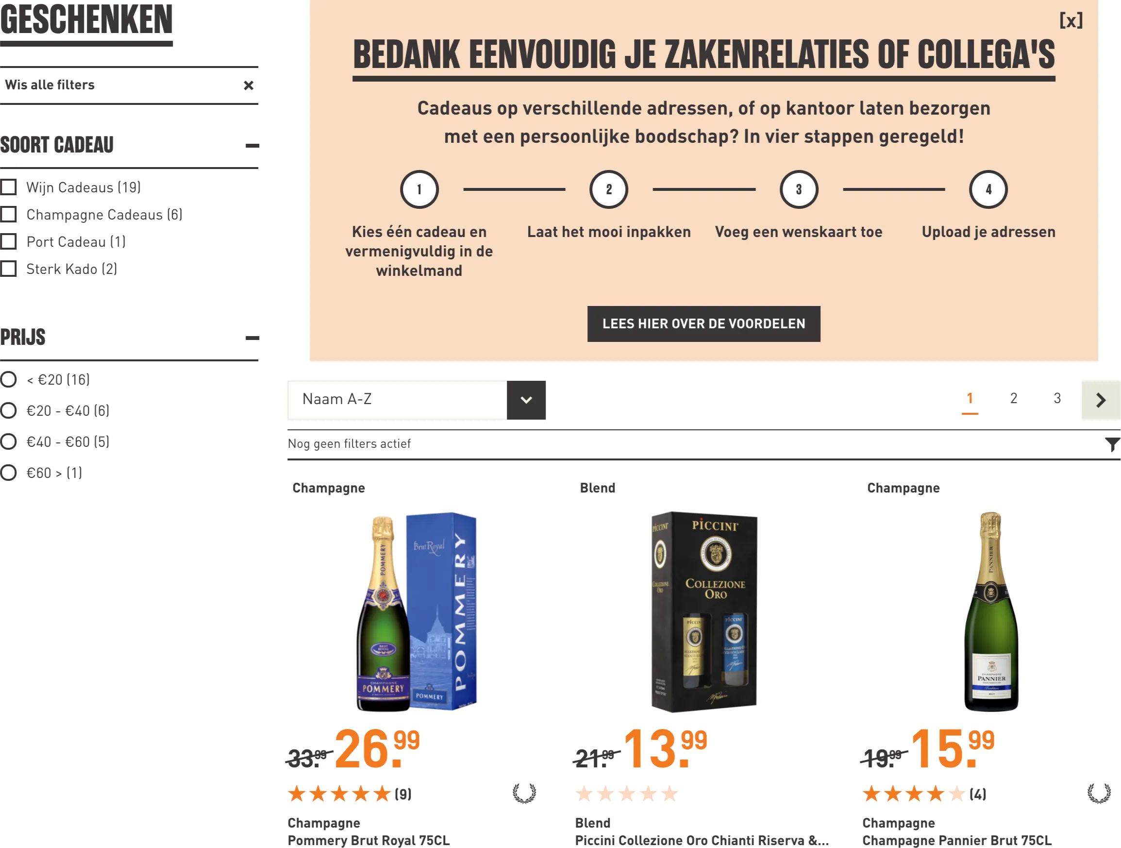 Bestelproces B2B Gall&Gall - Flusso