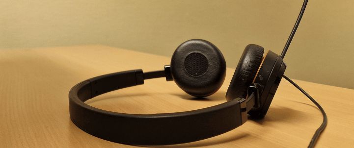 Podcast foto - koptelefoon